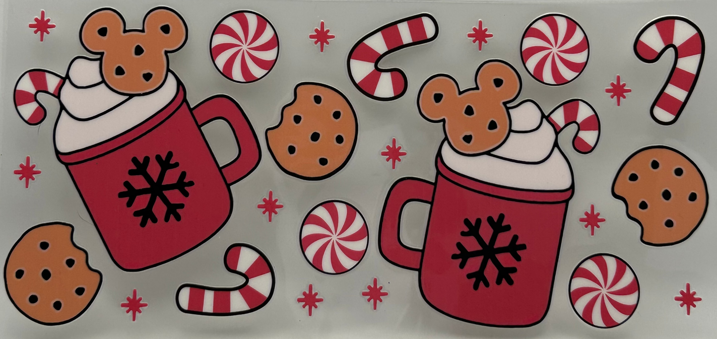 Christmas cups and cookies