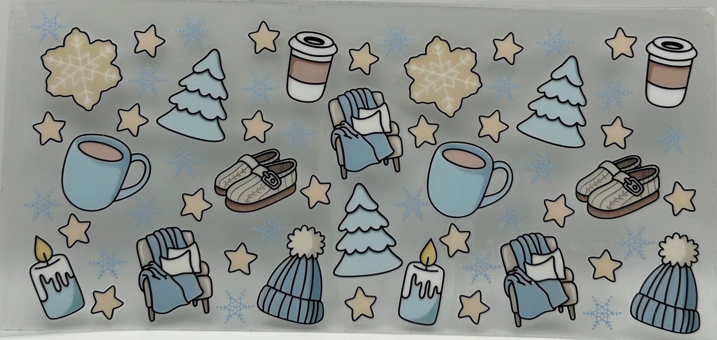 All Christmas in blue