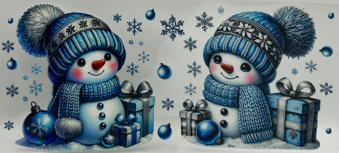 Blue Snowmen