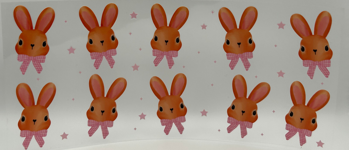 Bunny with pink bows