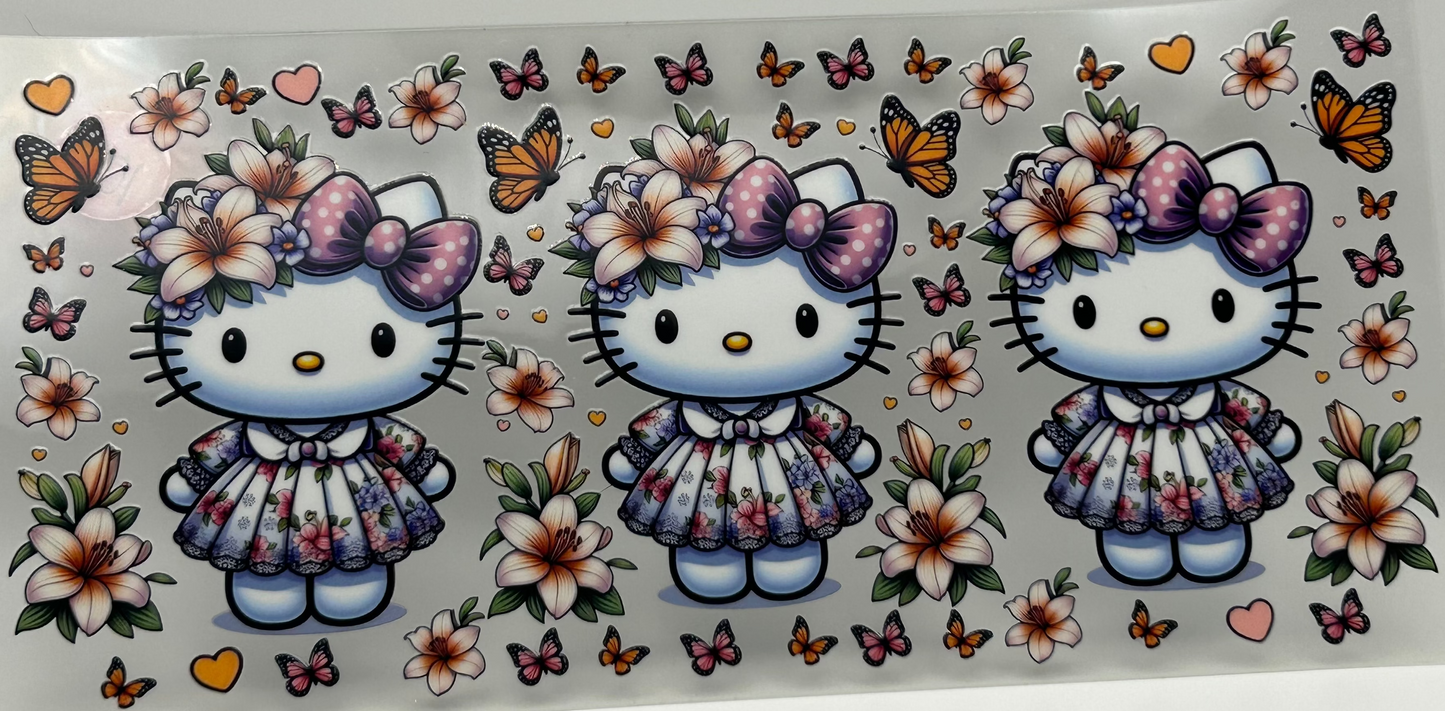 Hello Kitty and butterflies