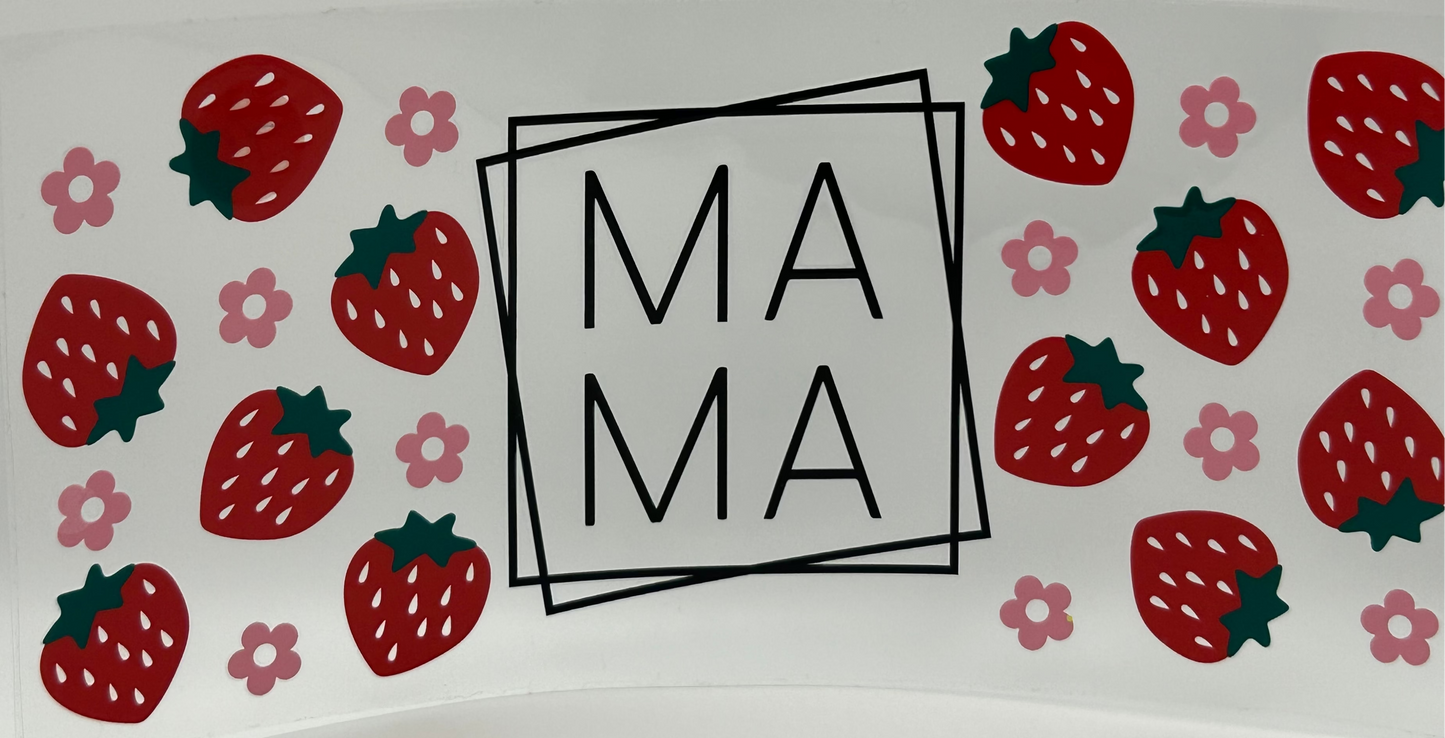 Strawberry and Flowers Mama