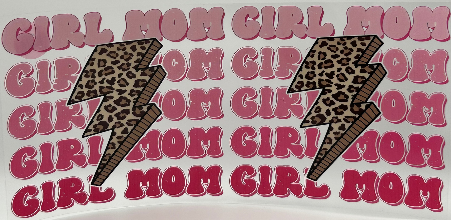 Girl Mama Cheetah Lightening Bolt