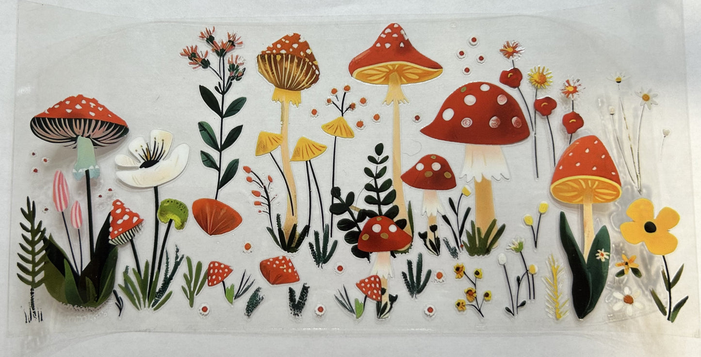 Mushroom and Flowers