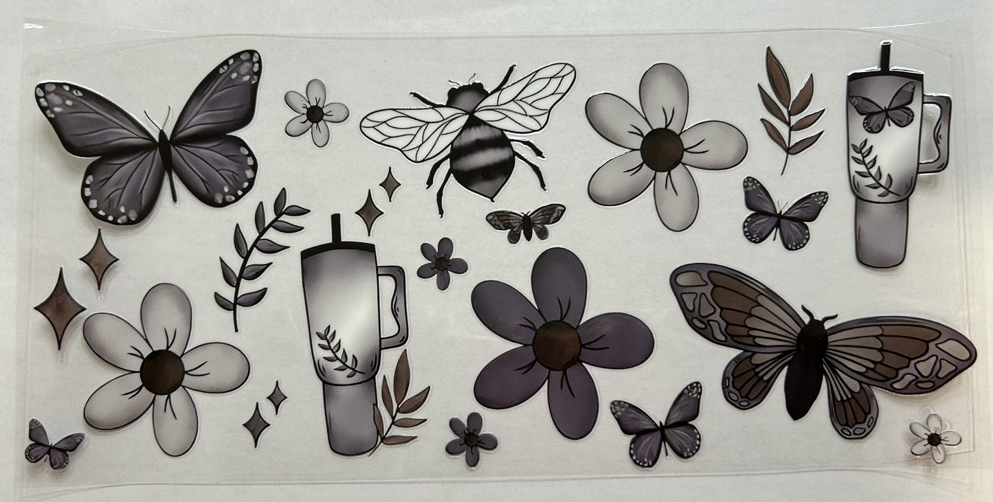 Grey Cup, Butterflies, Flowers, and Bees