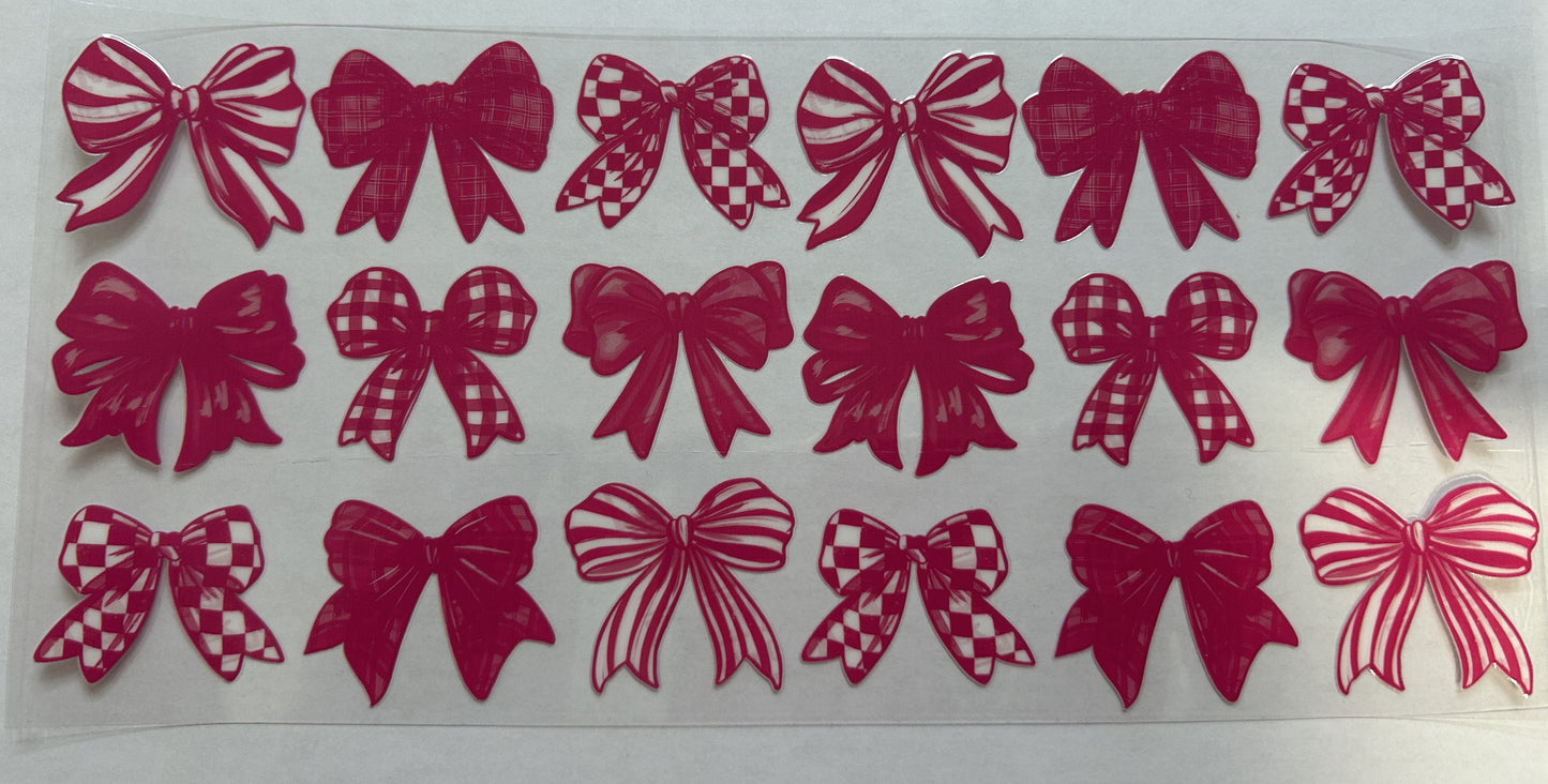 Hot Pink Pattern Bows