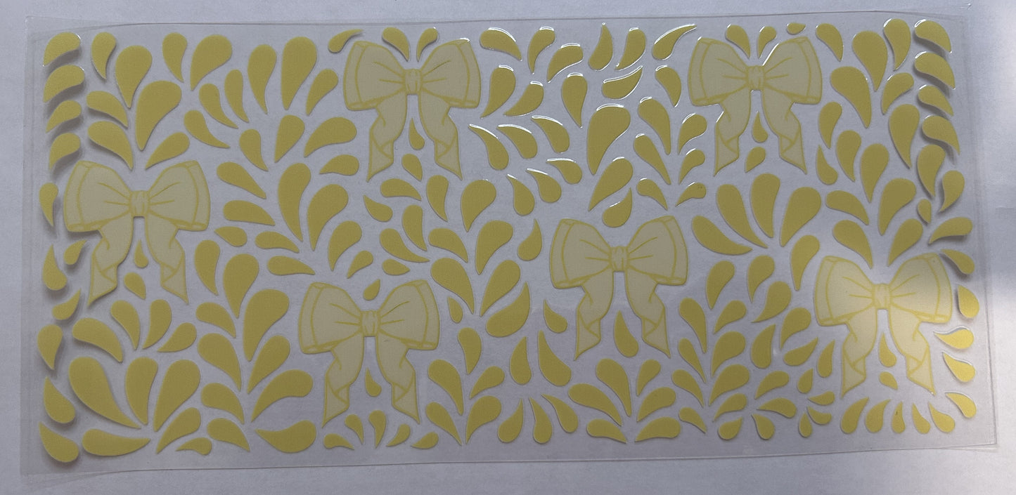 Yellow Bows with Petals