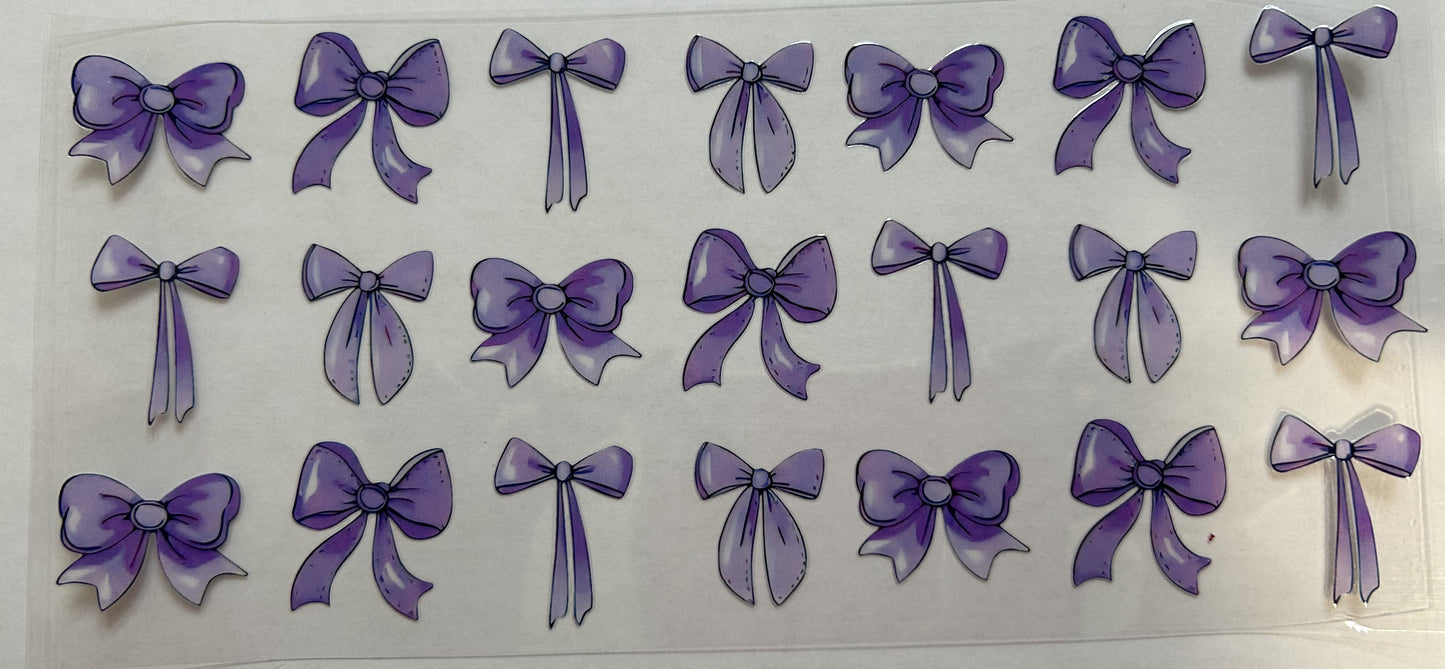 Purple Multi-Shaped Bows