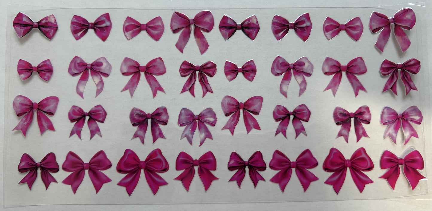 Pink Multi-Pattern Bows