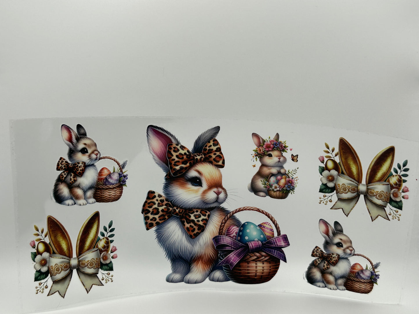 Bowed Bunny with basket