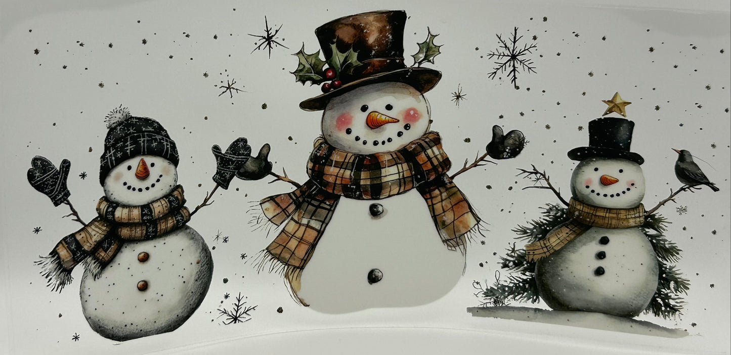 Snowmen in tophats