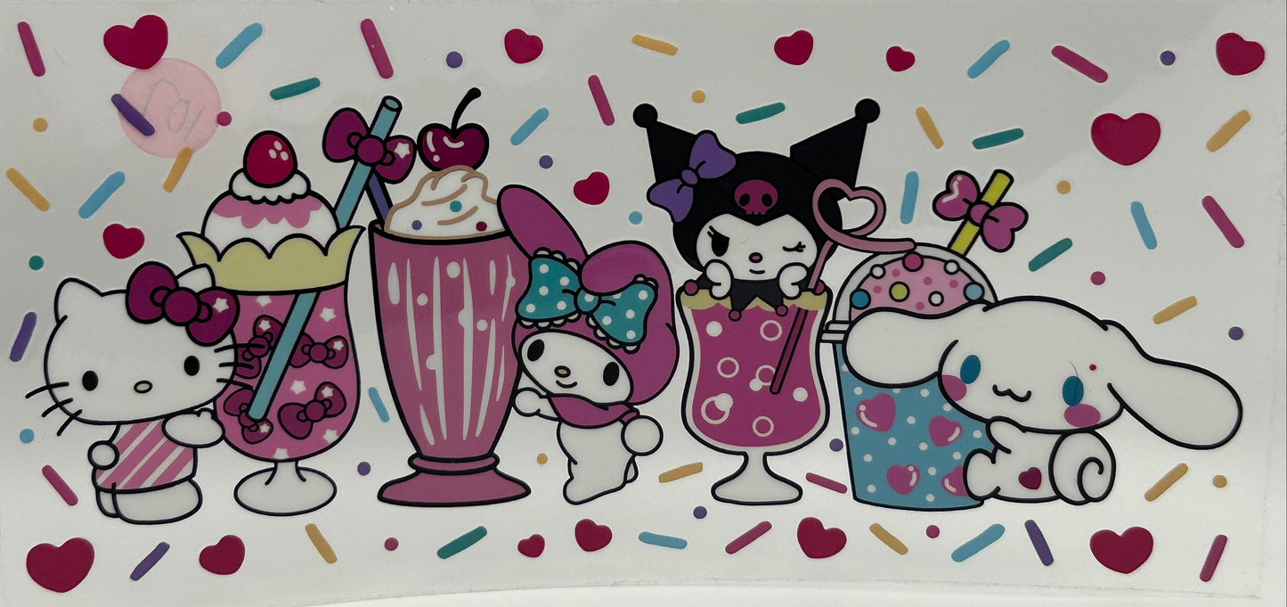 Hello Kitty and drinks