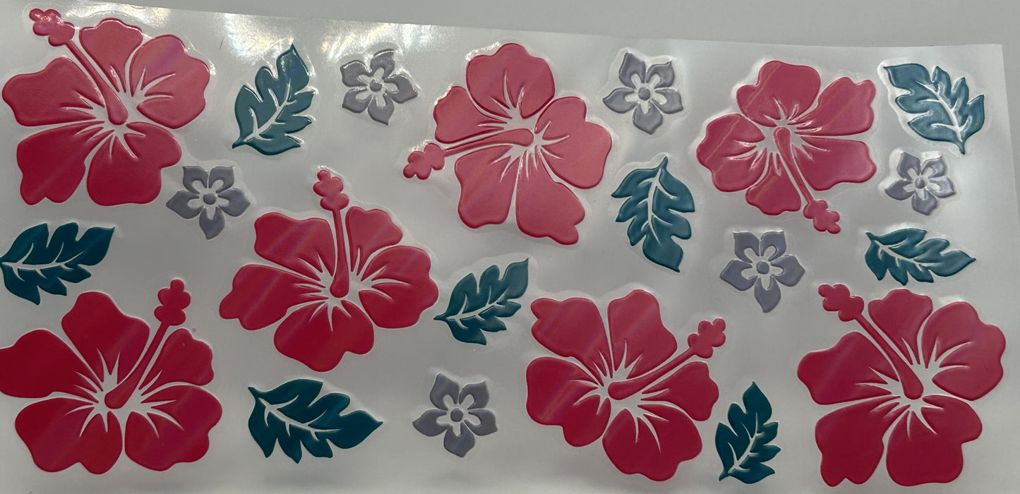 Shiny Hibiscus Flowers