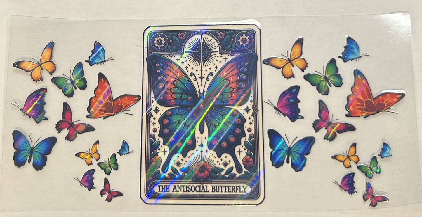 The anti-social butterfly Holographic