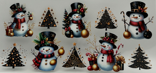 Blackened Trees and Snowmen