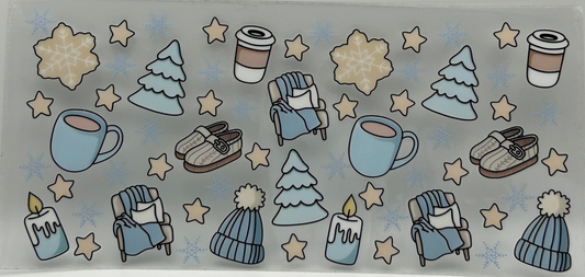 All Christmas in blue