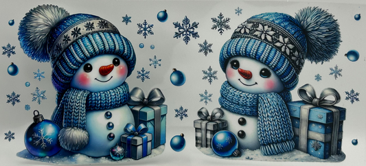 Blue Snowmen