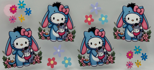 Hello Kitty as Eeyore