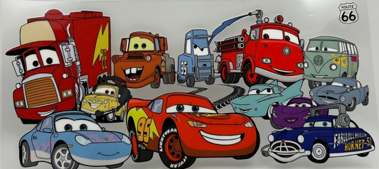 Lighting McQueen and friends