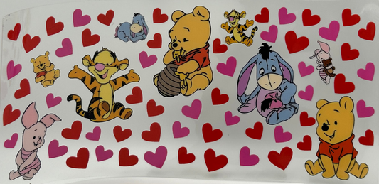 Pooh with hearts