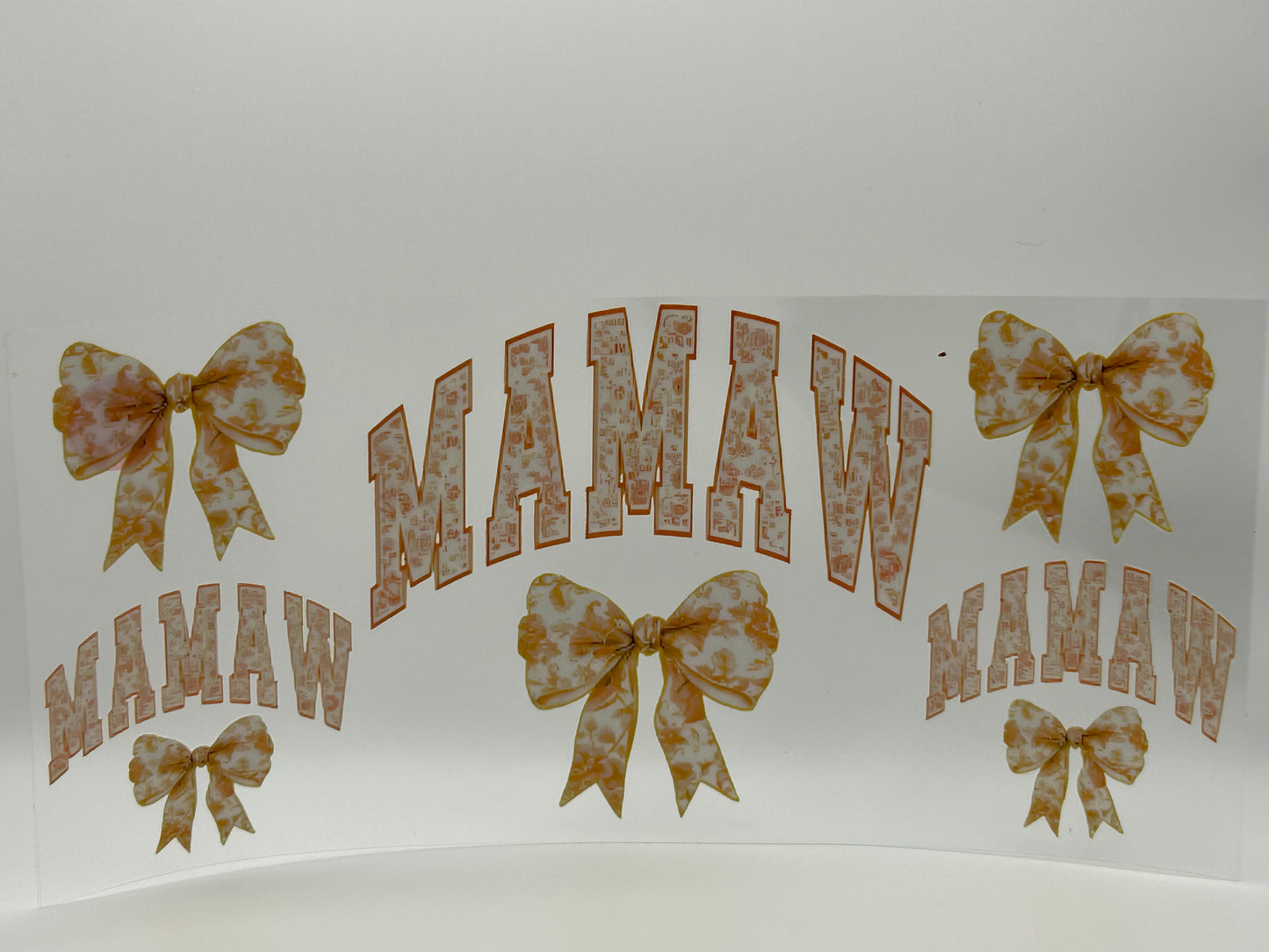 Yellow Mamaw with bows