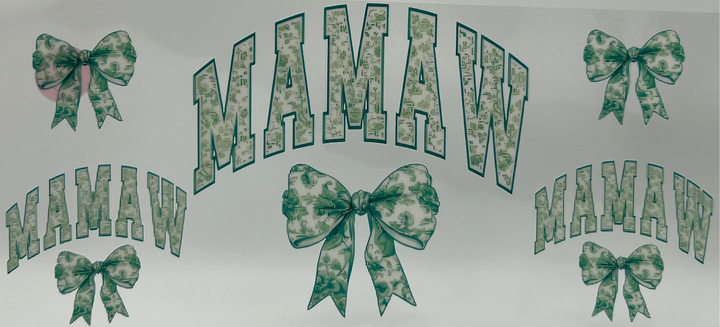 Green Mamaw with bows