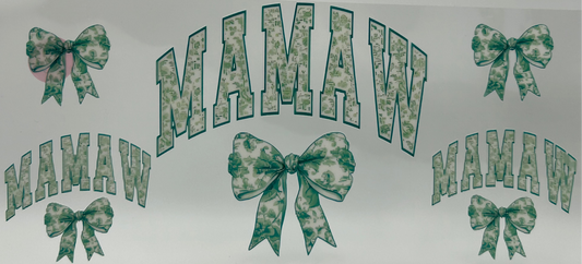 Green Mamaw with bows