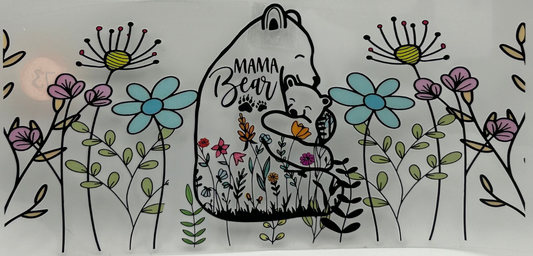 Mama Bear with Flowers