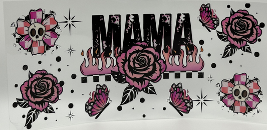Black and Pink Floral Mama