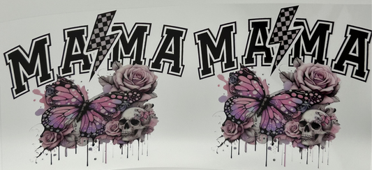Skull Mama and Flowers