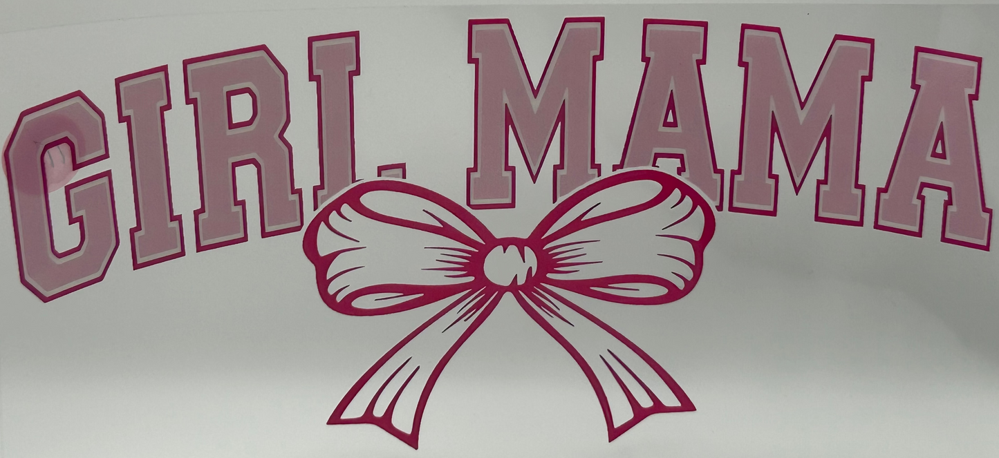 Pink Girl Mama with Bow