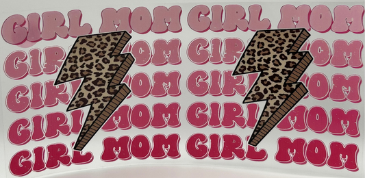 Girl Mama Cheetah Lightening Bolt