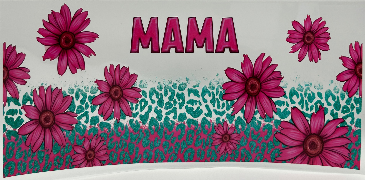 Cheetah and Flower Mama