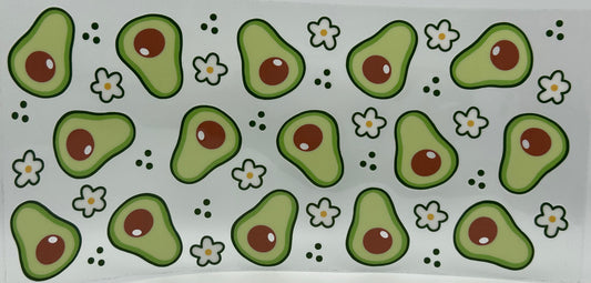 Avocados and flowers