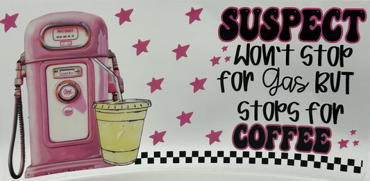 Suspect stops for coffee