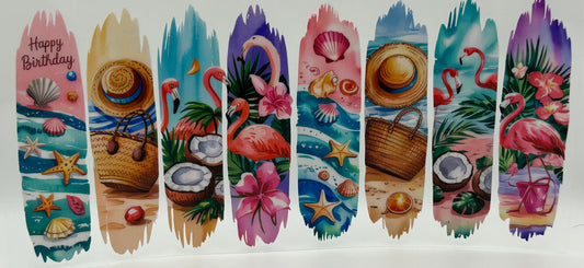 Happy birthday beach