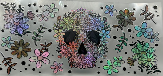 Flower Skull Holographic