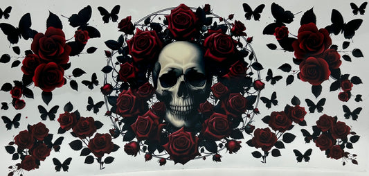Skull with roses