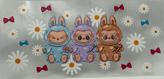 Labubus with flowers