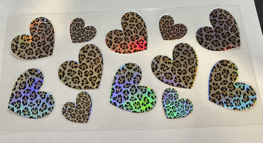 Holographic Cheetah Hearts