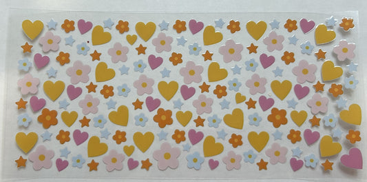 Hearts, Stars, and Flowers