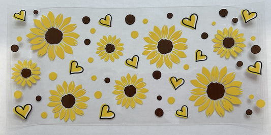 Sunflower, Hearts, and Polka Dots