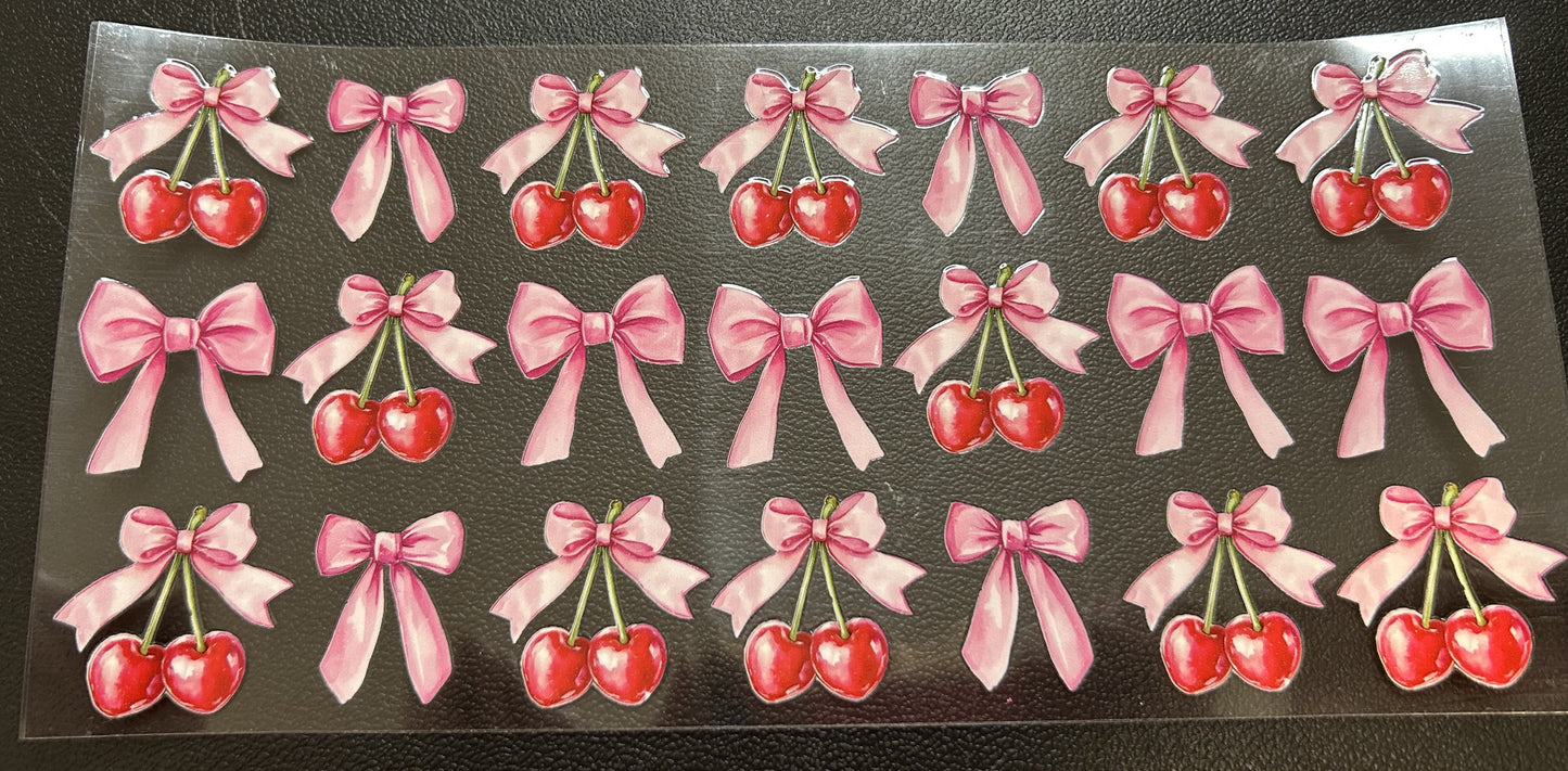 Pink Bows and Cherries