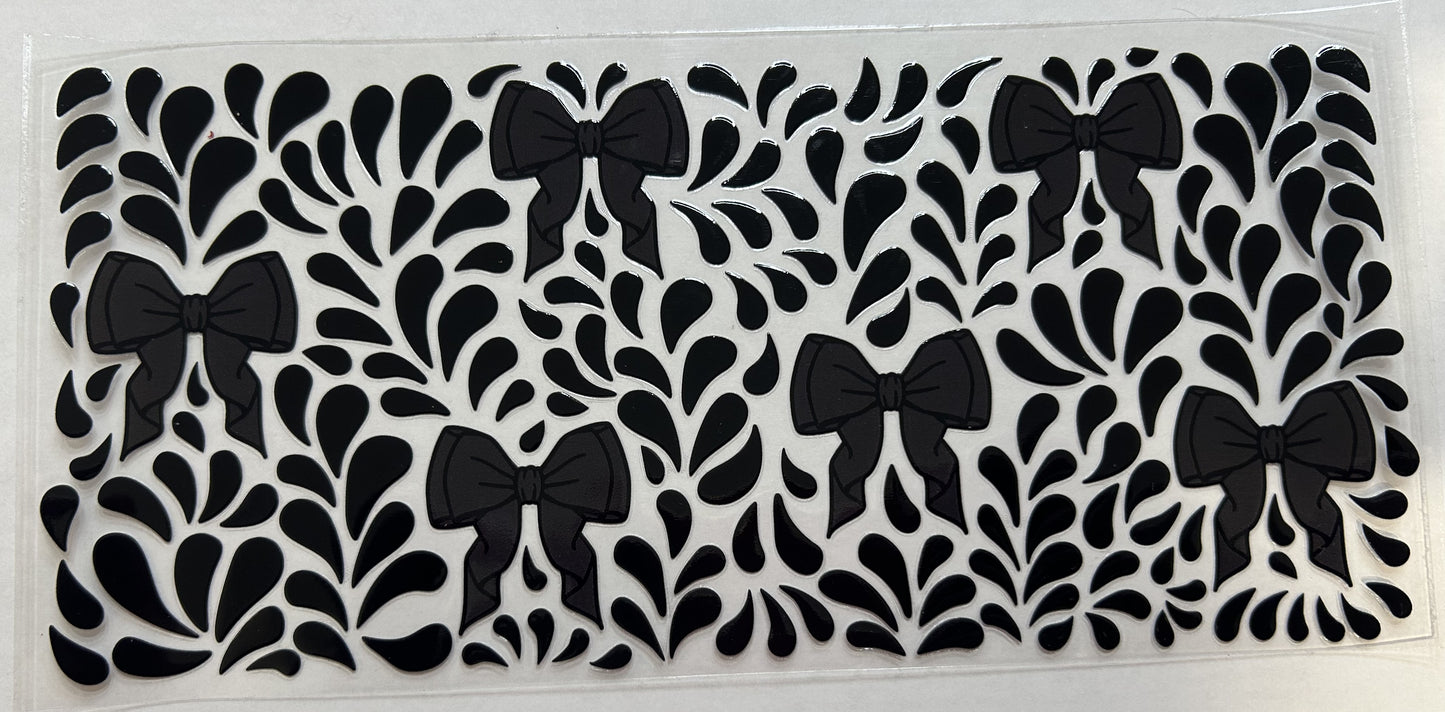 Black Bows with Petals