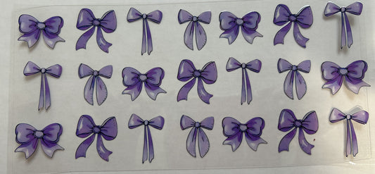 Purple Multi-Shaped Bows