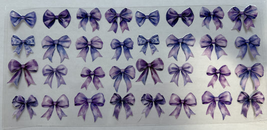 Purple Multi-Pattern Bows
