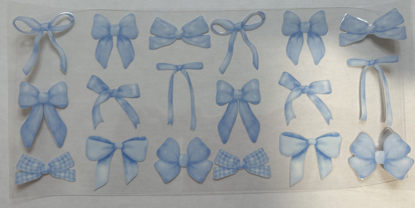 Light Blue Multi-Pattern Bows
