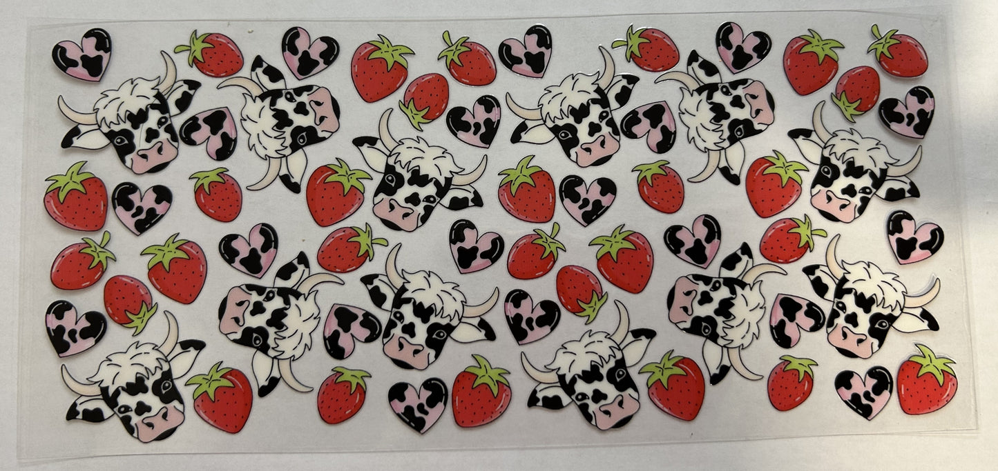 Cows and strawberries