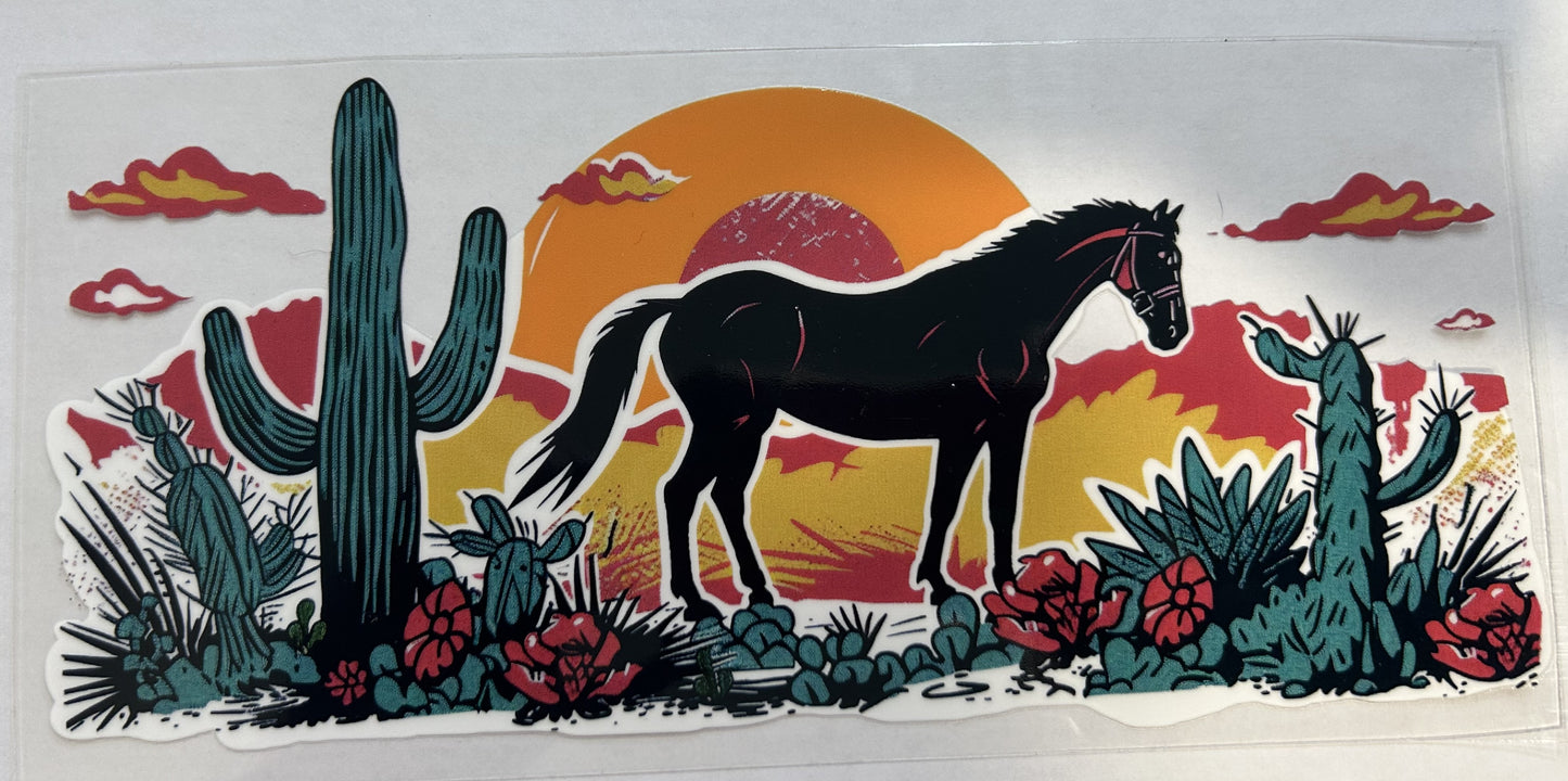 Cactus Sunset Horse