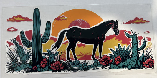 Cactus Sunset Horse